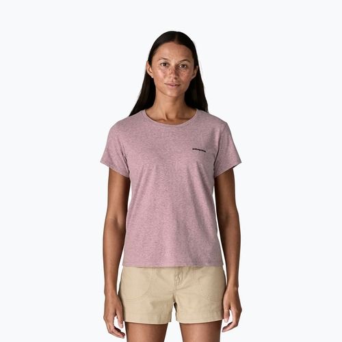 Koszulka damska Patagonia P-6 Logo Responsibili-Tee qulet violet
