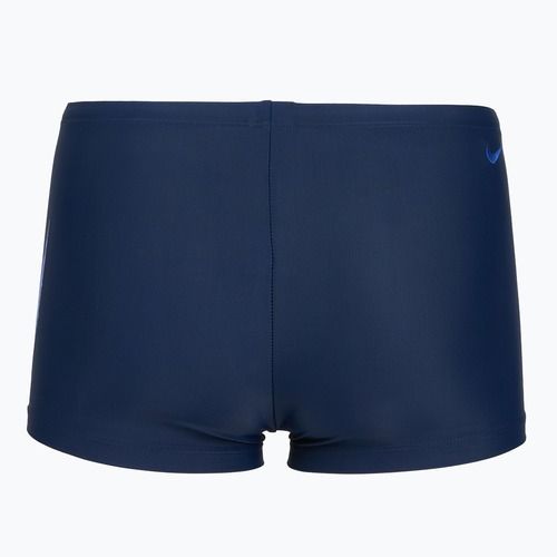 Kąpielówki pływackie Nike Logo Graphic Square Leg midnight navy