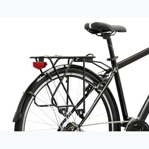 Rower trekkingowy męski KROSS Trans 1.0 czarny/srebrny/połysk