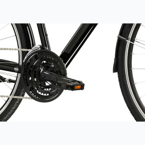 Rower trekkingowy męski KROSS Trans 1.0 czarny/srebrny/połysk