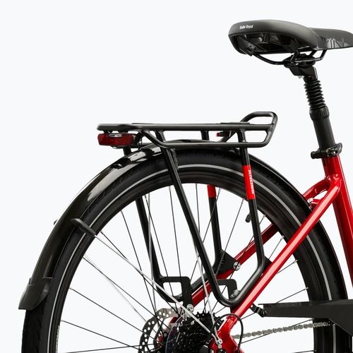 Rower trekkingowy damski KROSS Trans 5.0 W czerwony/srebrny/połysk