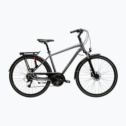 Rower trekkingowy męski KROSS Trans 4.0 szary/czarny/matowy