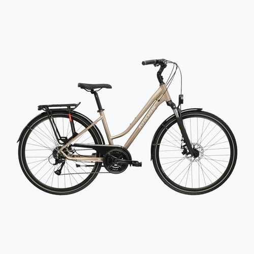 Rower trekkingowy damski KROSS Trans 3.0 W brązowy/srebrny/matowy