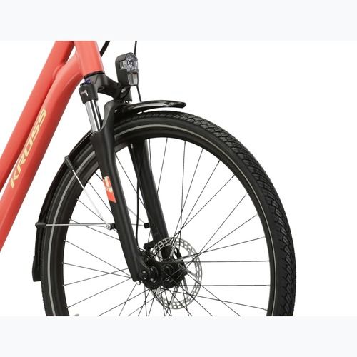 Rower elektryczny KROSS Sentio Hybrid 2.0 el. 504 Wh koralowy/żółty/matowy