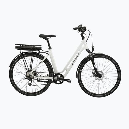Rower elektryczny KROSS Sentio Hybrid 1.0 el. 504 Wh perłowy/czarny/połysk