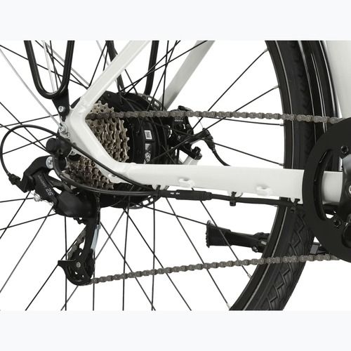 Rower elektryczny KROSS Sentio Hybrid 1.0 el. 504 Wh perłowy/czarny/połysk