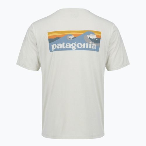Koszulka męska Patagonia Capilene Cool Daily - Boardshort Logo dyno white
