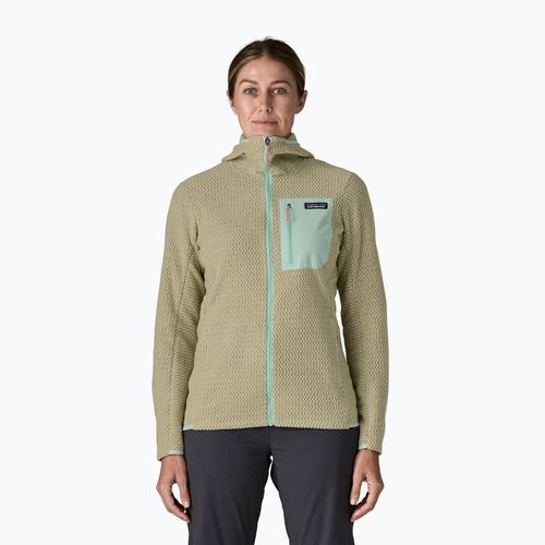 Bluza polarowa damska Patagonia R1 Air Full-Zip Hoody weathered stone
