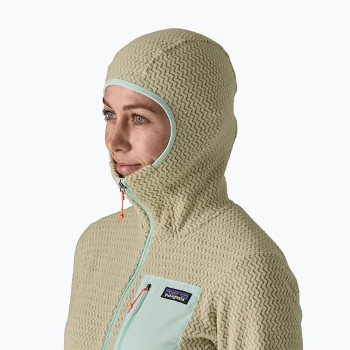 Bluza polarowa damska Patagonia R1 Air Full-Zip Hoody weathered stone