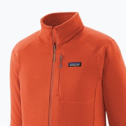 Bluza polarowa męska Patagonia R1 Hybrid coal orange