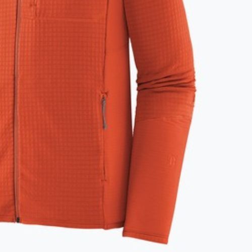 Bluza polarowa męska Patagonia R1 Hybrid coal orange