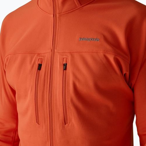 Bluza męska Patagonia R1 Ultralight Hoody coal orange