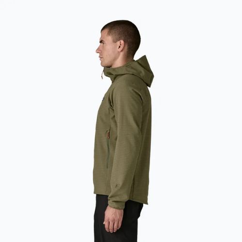 Kurtka softshell męska Patagonia R1 TechFace Hoody basin green