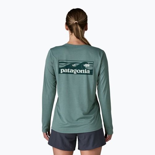 Longsleeve damski Patagonia Capilene Cool Daily Shirt - Boardshort Logo blue sage/light blue sage x-dye