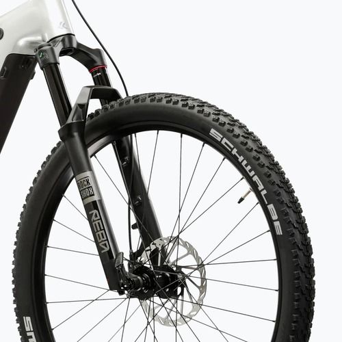 Rower elektryczny damski KROSS Influx Hyb 5.0 W 29 el. 800 Wh srebrny/niebieski/połysk
