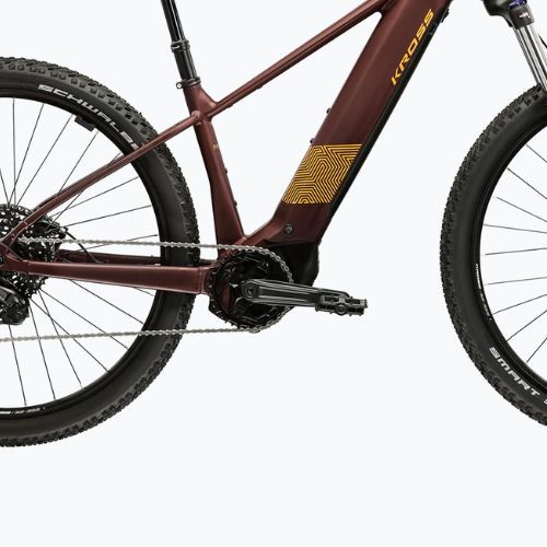 Rower elektryczny KROSS Influx Hyb 3.0 29 el. 800 Wh rubinowy/złoty/matowy