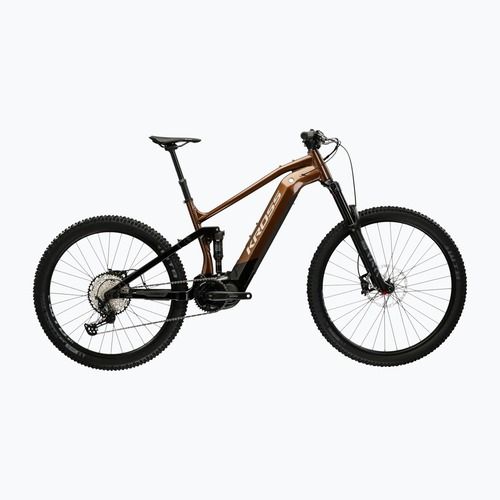 Rower elektryczny męski KROSS Grist Boost 3.0 el. 630 Wh  brązowy/czarny/połysk