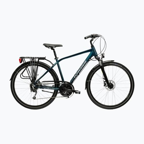 Rower trekkingowy KROSS Explorer 4.0 turkusowy/srebrny/połysk