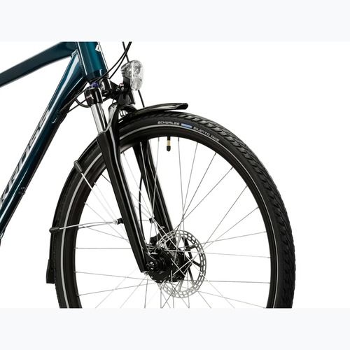 Rower trekkingowy KROSS Explorer 4.0 turkusowy/srebrny/połysk
