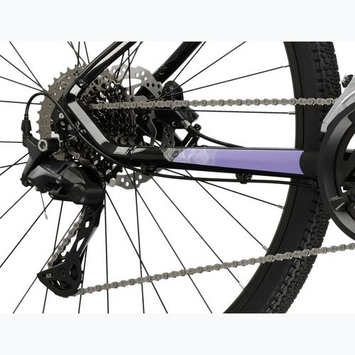 Rower crossowy damski KROSS Evado 7.0 W czarny/fioletowy/połysk