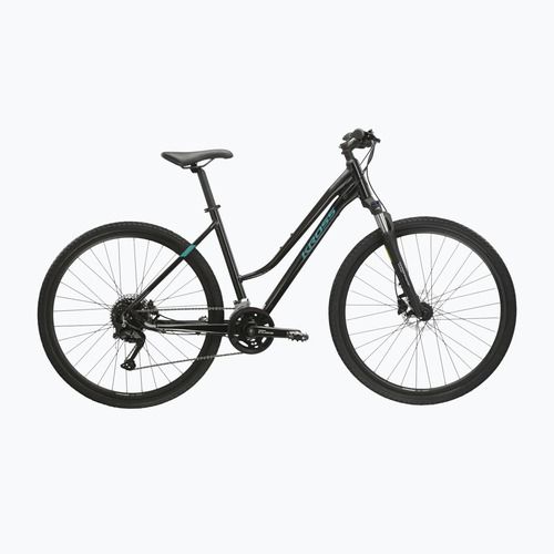 Rower crossowy damski KROSS Evado 5.0 W czarny/turkusowy/połysk