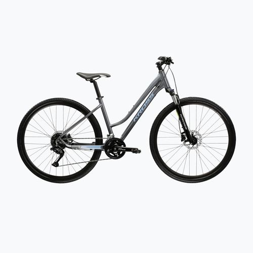 Rower crossowy damski KROSS Evado 5.0 W szary/niebieski/połysk