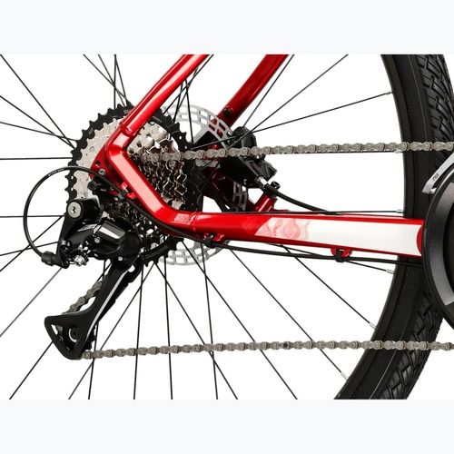 Rower crossowy KROSS Evado 4.0 bordowy/biały/połysk