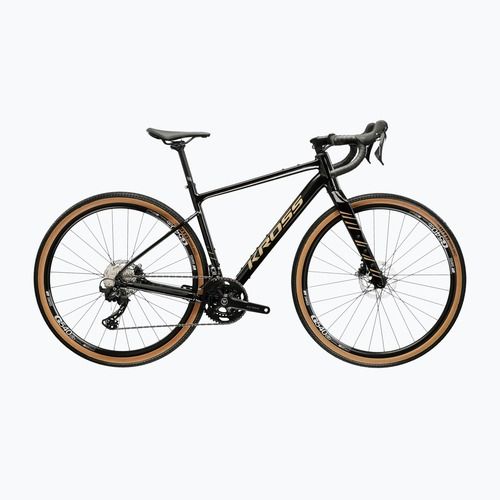 Rower gravelowy KROSS Esker 6.0 czarny/złoty/połysk