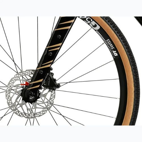 Rower gravelowy KROSS Esker 6.0 czarny/złoty/połysk