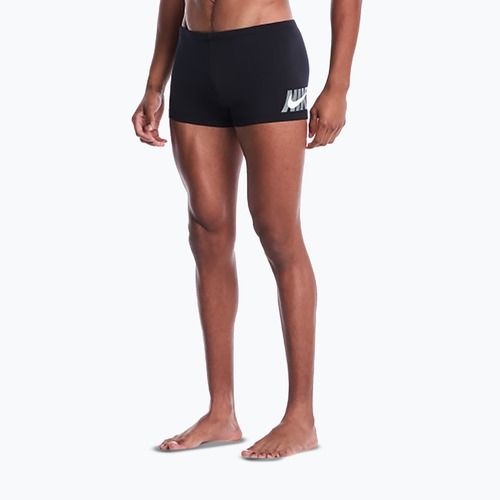 Bokserki kąpielowe męskie Nike Logo Graphic Square Leg black