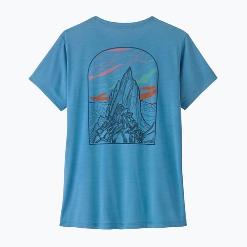 Koszulka damska Patagonia Capilene Cool Daily - Cloud Crag shore blue/light shore blue x-dye