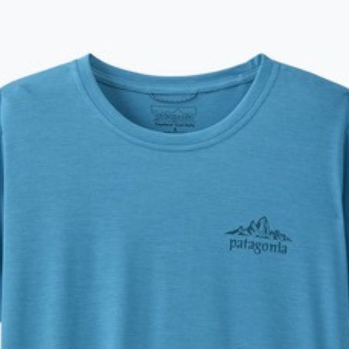 Koszulka damska Patagonia Capilene Cool Daily - Cloud Crag shore blue/light shore blue x-dye