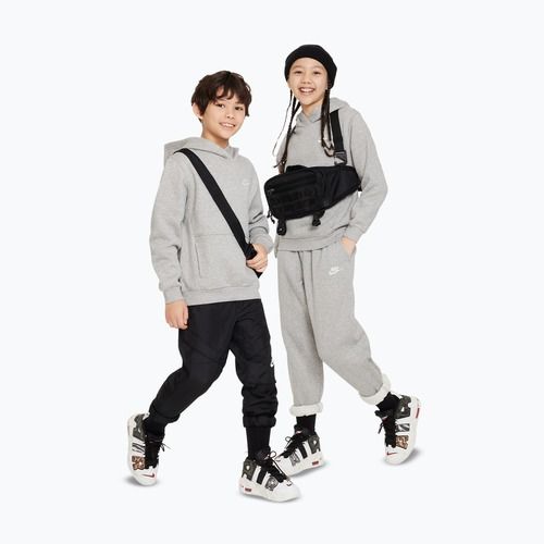 Bluza dziecięca Nike Sportswear Club Fleece dark grey heather/white