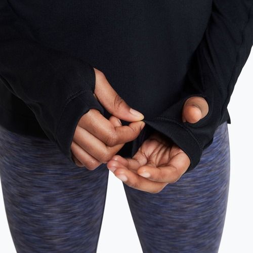 Longsleeve treningowy dziecięcy Nike Dri-Fit 1/4 Zip black/white