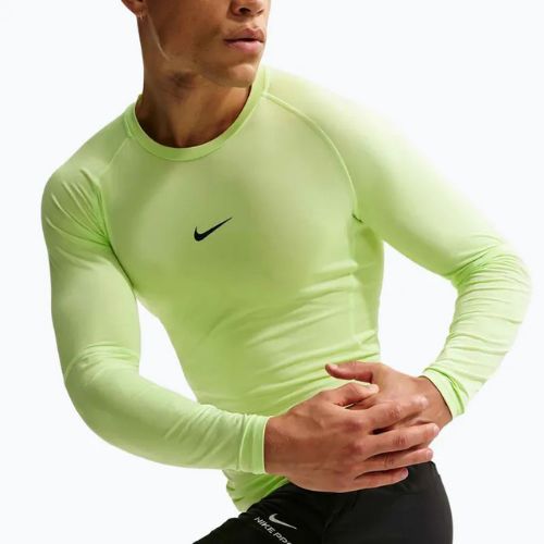 Longsleeve treningowy męski Nike Pro Dri-Fit Tight Fitness light liquid lime/black