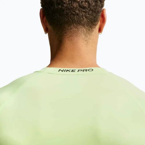 Longsleeve treningowy męski Nike Pro Dri-Fit Tight Fitness light liquid lime/black