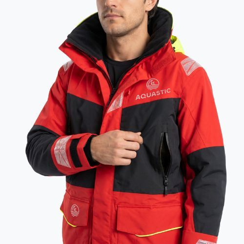 Kurtka żeglarska męska AQUASTIC Outrun 15 000/15 000 czerwony