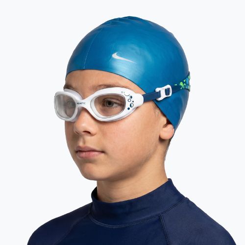 Okulary do pływania dziecięce AQUASTIC Spinny niebieski