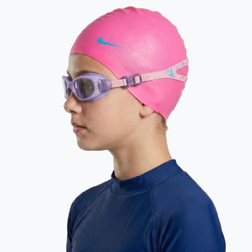 Okulary do pływania dziecięce AQUASTIC Spinny fioletowe