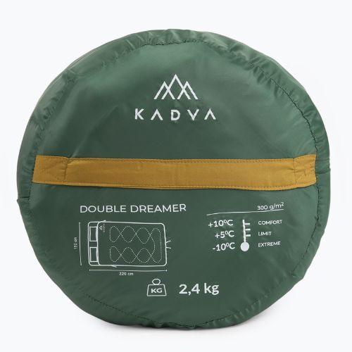 Śpiwór dwuosobowy KADVA Double dream zielony