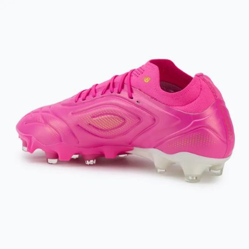 Buty piłkarskie New Balance Tekela Pro Low V5 FG pink heat/metallic gold/pink satin