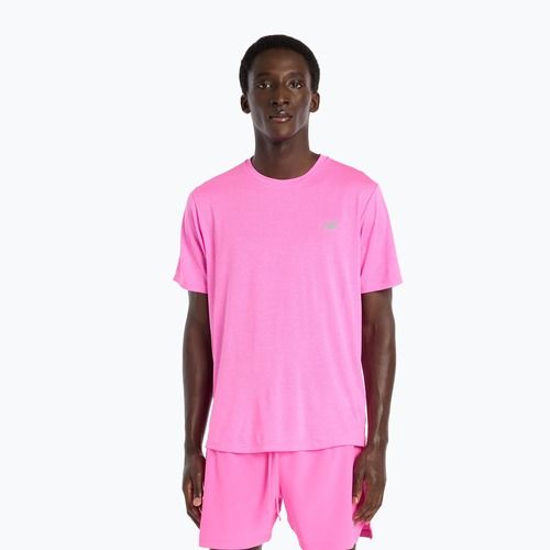 Koszulka męska New Balance Athletics Run pink heat heather