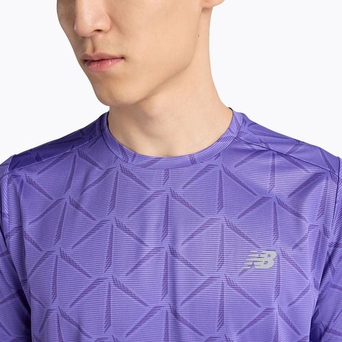 Koszulka męska New Balance Essentials Printed T electric purple