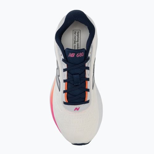 Buty do biegania damskie New Balance Fresh Foam 680's V9 sea salt/tangerine heat/pink heat