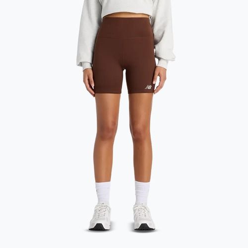 Spodenki damskie New Balance Harmony High Rise pumpernickel