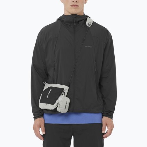Kurtka przeciwwiatrowa męska Salomon Outwind Full Zip deep black