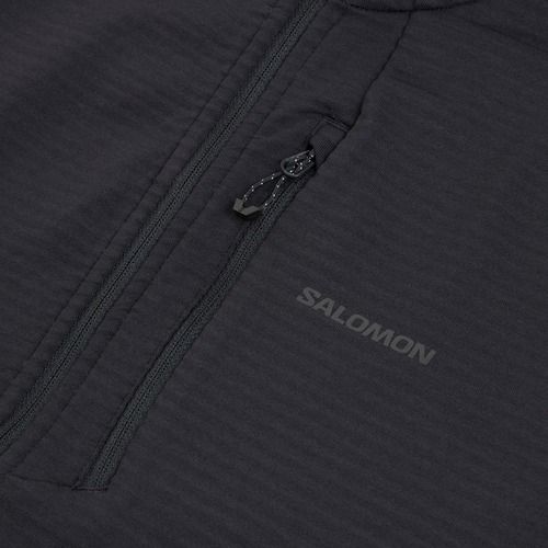 Bluza polarowa damska Salomon Lightwarm Full Zip deep black