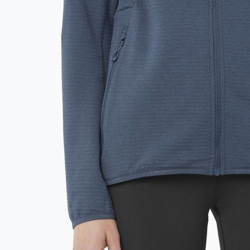 Bluza polarowa damska Salomon Lightwarm Full Zip blue nights