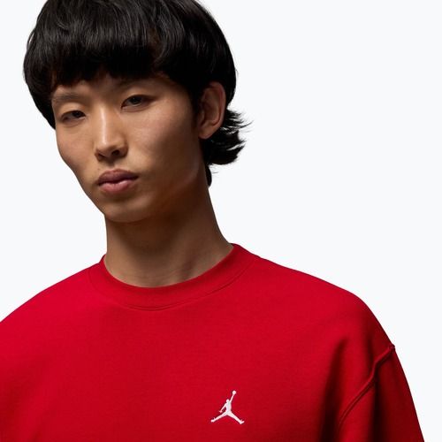 Bluza męska  Jordan Brooklyn Fleece Crew gym red/white