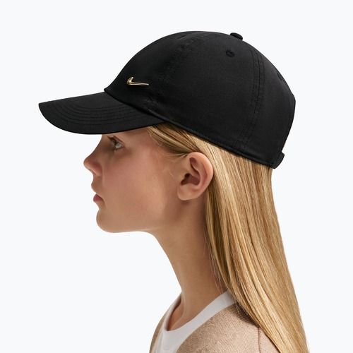 Czapka z daszkiem dziecięca Nike Dri-FIT Club black/flt gold